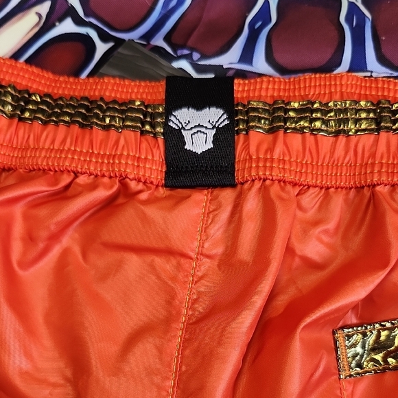 Vibrant Orange Men's Swim Trunks - Picture 7 of 12